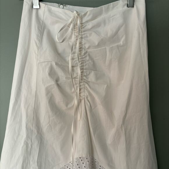 Club Monaco Ruanne Asymetrical Eyelet Ruffled Skirt - Picture 5 of 8